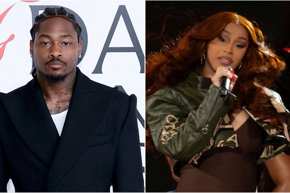 Fans assumed that Cardi B (r) threw a vicious dig at Stefon Diggs (l) amid reports that they have broken up.