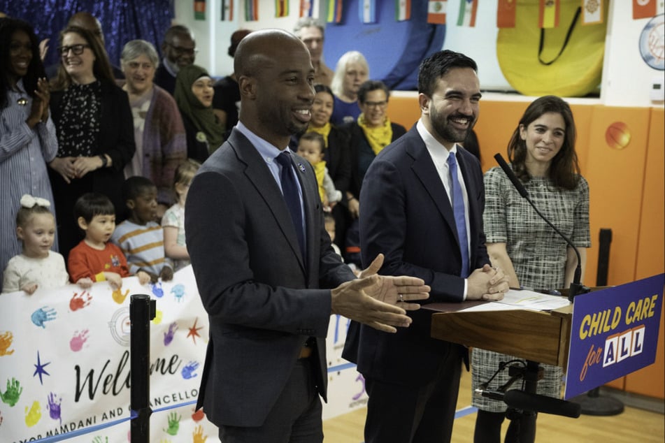 New York Mayor Zohran Mamdani speaks at a press conference announcing an expansion of the city's free 3-K program on March 10, 2026.