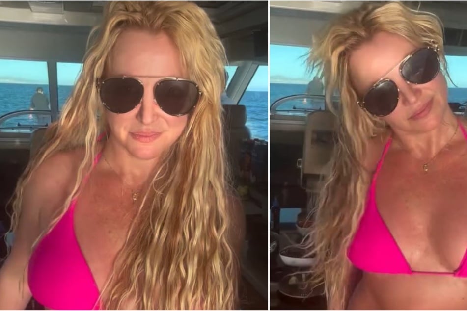Birthday suit! Britney Spears gets wild in racy now-removed clip after partying with Paris Hilton for her bday