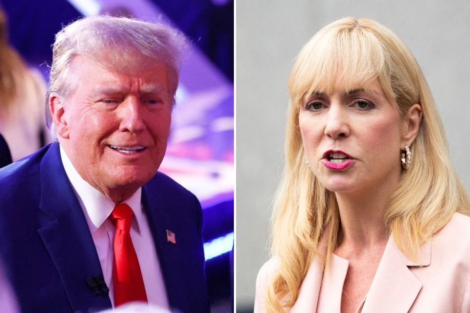 In a recent interview, an attorney for victims of Jeffrey Epstein claimed President Donald Trump's (l.) administration is refusing to release tons of evidence in the case.