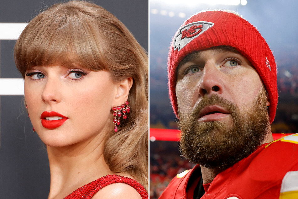 Taylor Swift (l.) and Travis Kelce are reportedly spending their time "just like any other couple" as both stars enjoy downtime from their careers.
