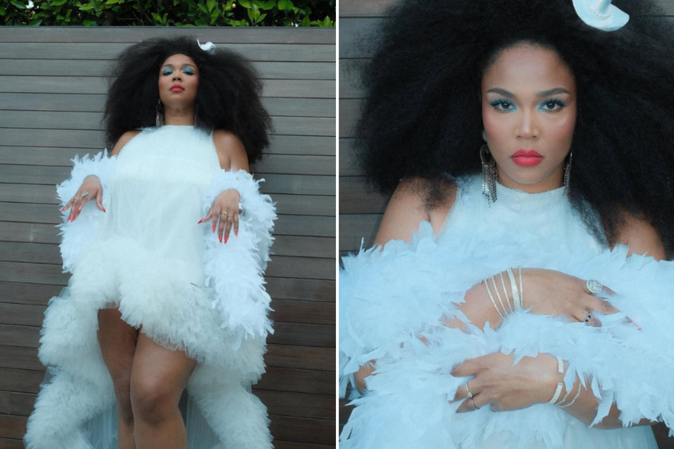 Lizzo dazzled in a stunning white birthday 'fit!