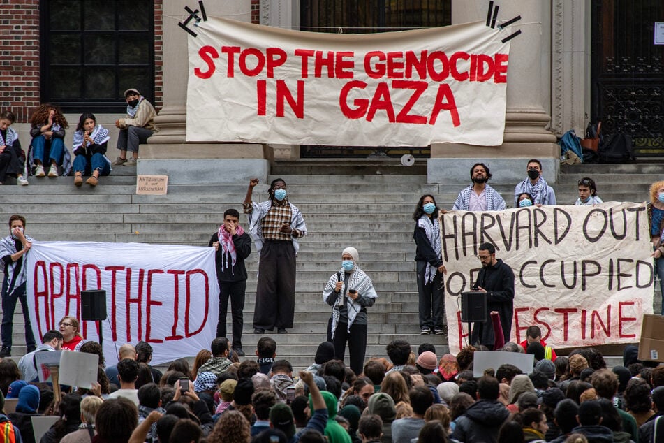 The administration claims protests against Israel's brutal war on Gaza that swept across US college campuses last year were rife with antisemitism, despite many Jewish students participating in the Palestine solidarity protests as well.