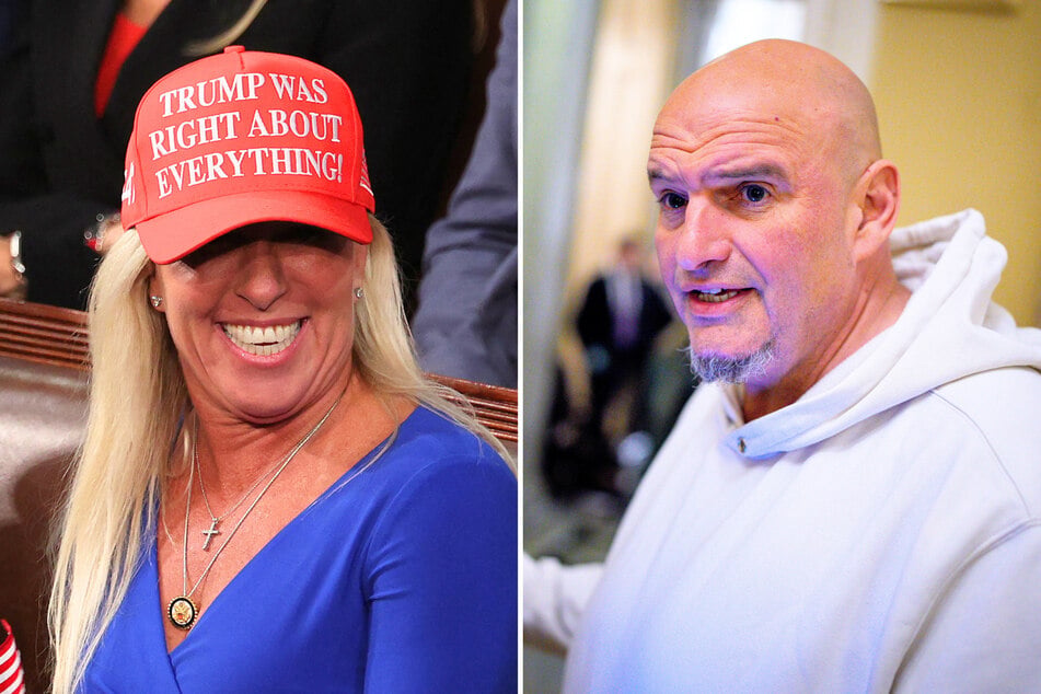 In a recent interview, Democrat John Fetterman (r.) criticized his party for "celebrating" Marjorie Taylor Greene's apparent shift away from MAGA.