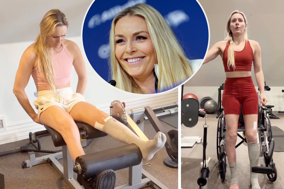 Lindsey Vonn shares training footage despite being bound to wheelchair after Olympics crash