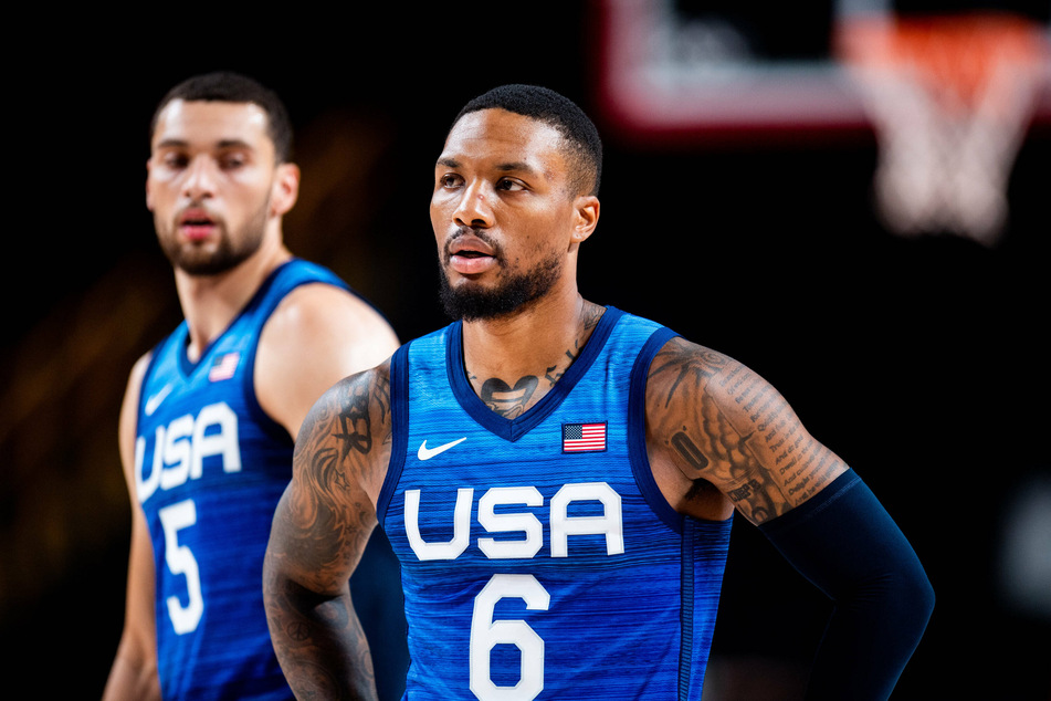 Portland Trail Blazers star Damian Lillard (6) made just three of his 10 field-goal attempts.