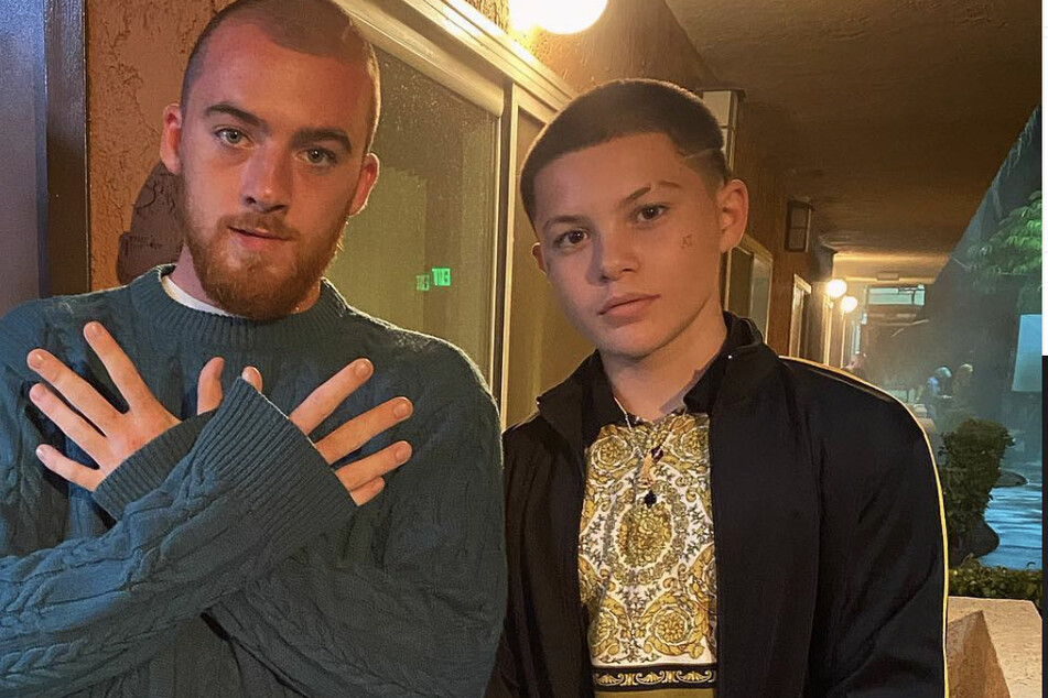 Angus Cloud (l.) and Javon "Wanna" Walton (r.) play drug dealers Fezco and Ashtray in Euphoria.