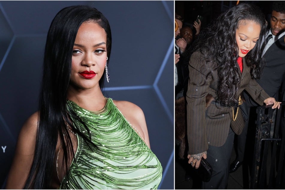 Spotted! Rihanna gave fans a teasing glimpse into what she will be wearing at this year's Met Gala.