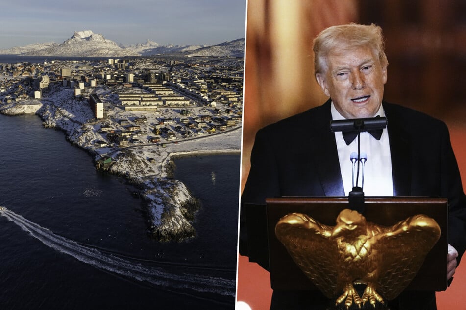 President Donald Trump said he is sending a hospital boat to Greenland to treat many "sick" people.
