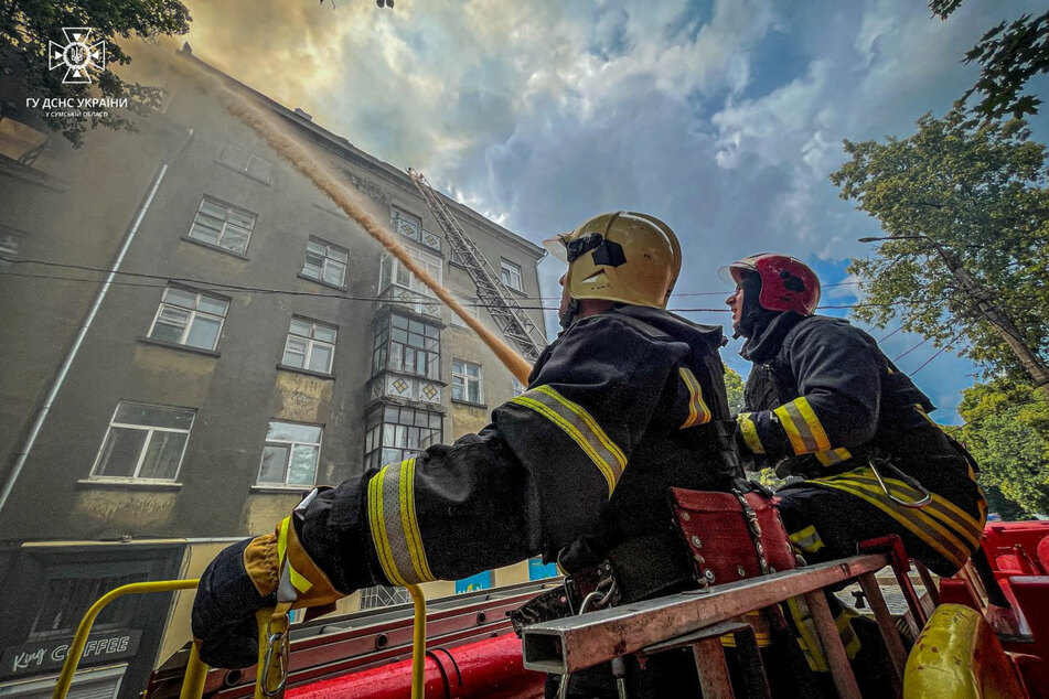 A Russian drone attack on a residential building in Sumy, eastern Ukraine, killed one person.