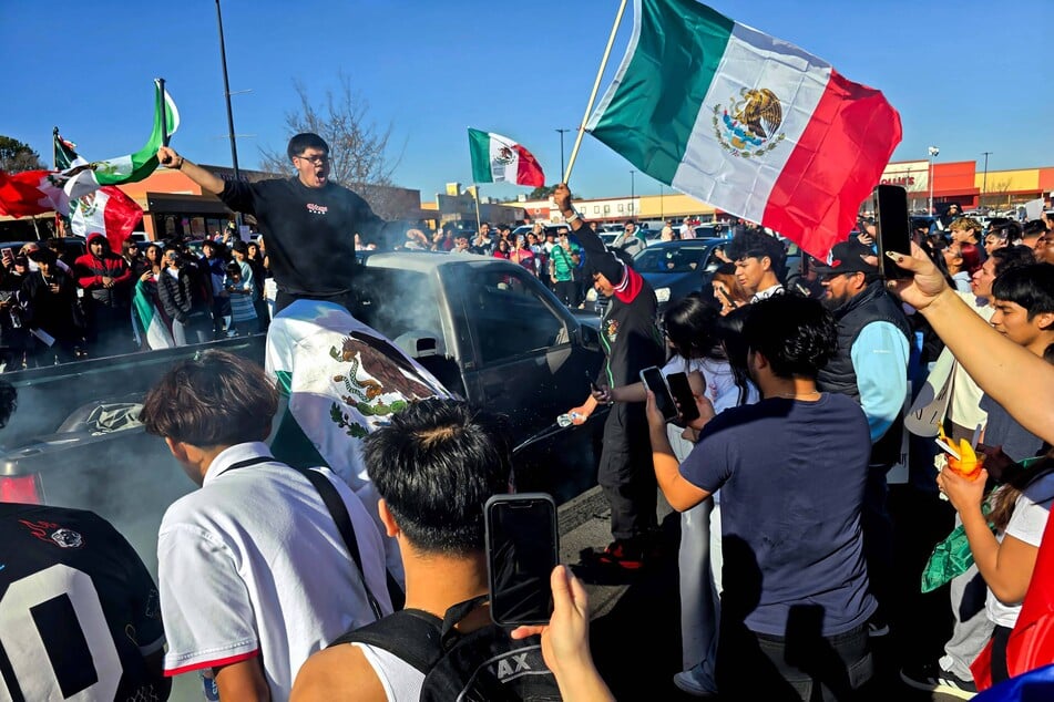 Hundreds gather in Atlanta, Georgia, to protest ICE and the Trump administration's mass deportations.
