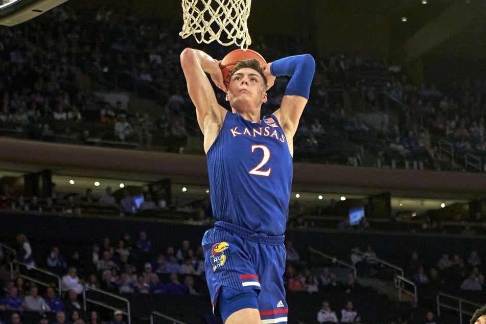 Christian Braun scored 15 points for the Jayhawks on Friday night.