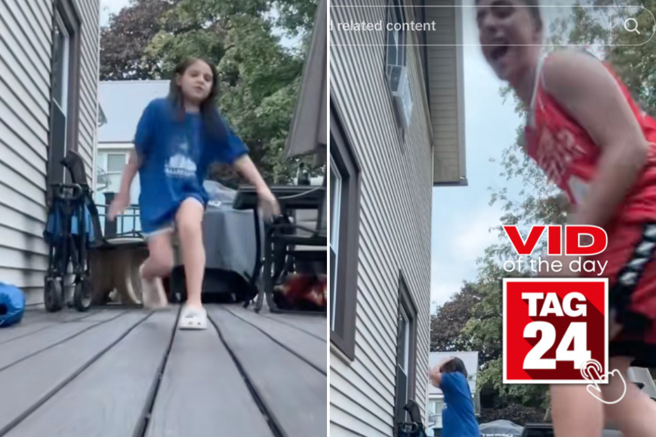 Viral Video of the Day for February 3, 2026: Big brother's "gentle" soccer pass knocks little sister in head
