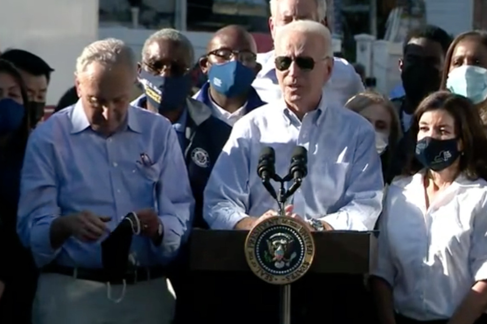 Biden warns of climate "Code Red" on NYC visit to survey damage left by Hurricane Ida