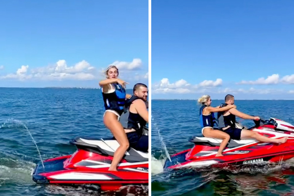 Cavinder Twins get wet and wild with mystery man on Independence Day