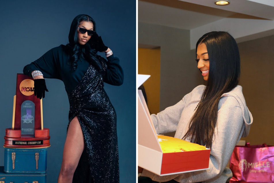 LSU baskteball star Angel Reese has touched down in New York for the WNBA Draft, and she's already getting spoiled with pre-draft treats as a projected top-10 pick.