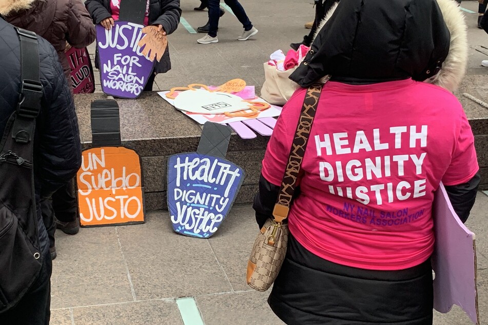 "This industry needs a new foundation": NYC nail salon workers rally for their rights