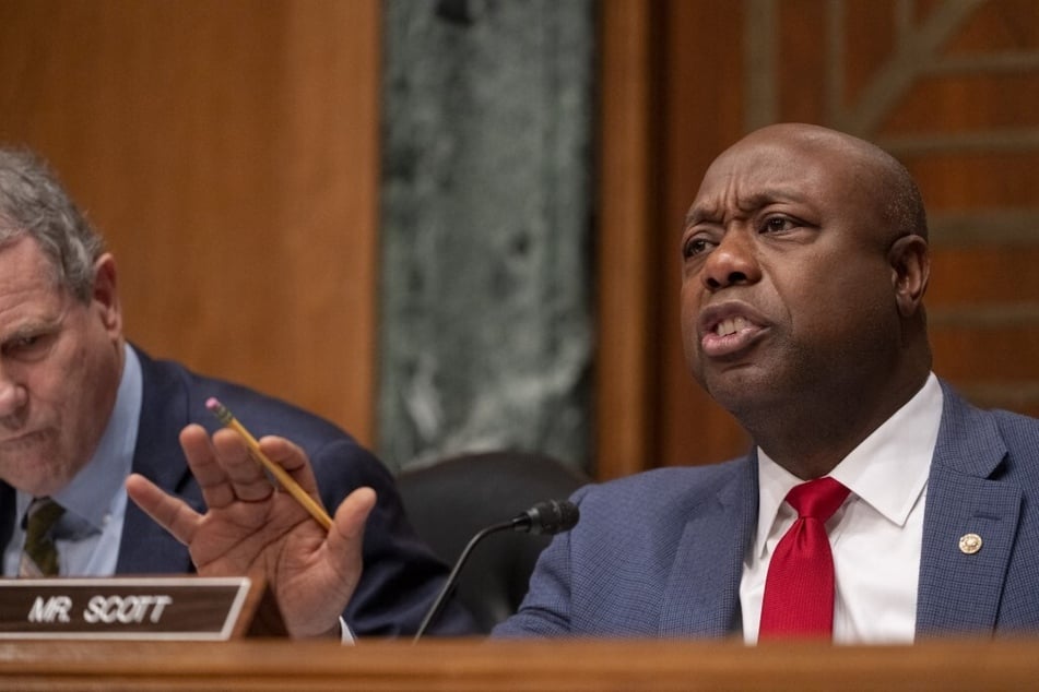 Senator Tim Scott – a frontrunner to become Donald Trump's vice presidential candidate – repeatedly refused to say whether he would accept the 2024 election results.