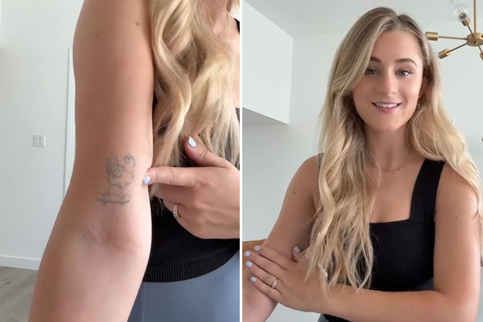 Raimee Iacofano's temporary tattoo has lasted much longer than expected.