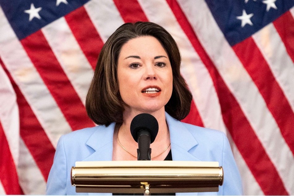Kendrid Khalil Hamlin was sentenced to prison time on Thursday for assaulting Congresswoman Angie Craig (pictured) in her apartment building back in February.