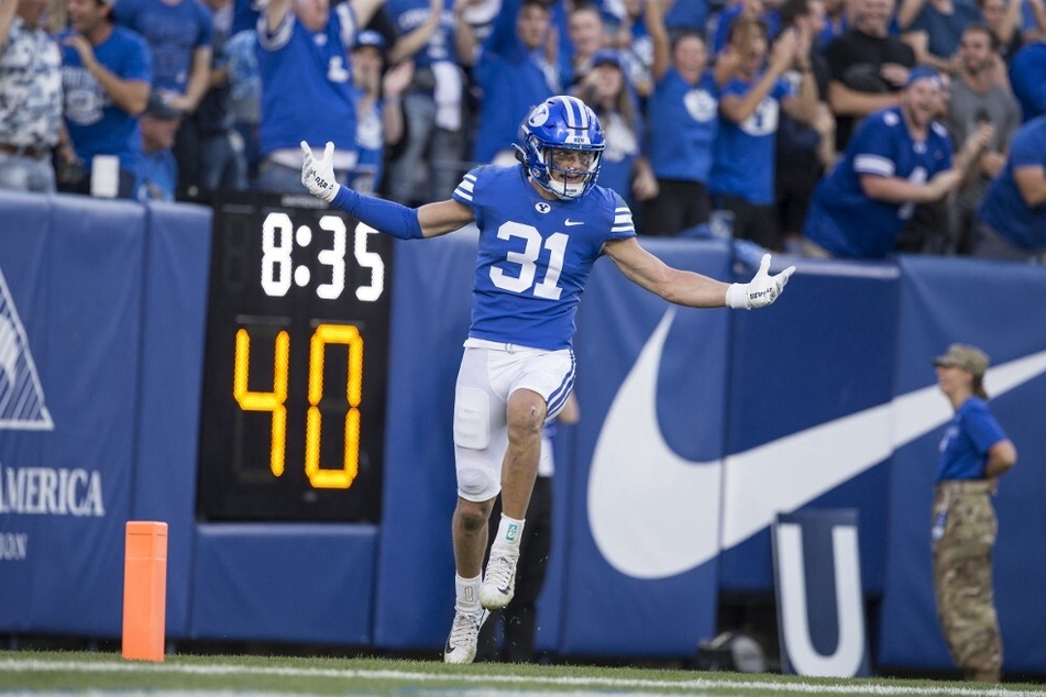 BYU's Max Tooley pulls an old shoe trick out of the bag and gets penalized