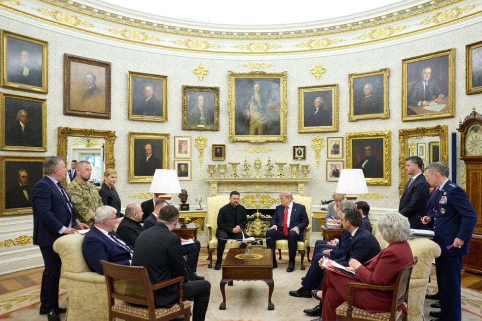 The Oval Office meeting was kept behind closed doors.