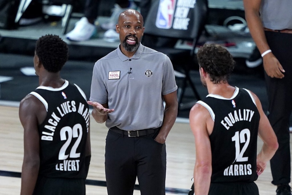 Jacque Vaughn's (c) first game as the Nets head coach will be on Wednesday night at home against the New York Knicks.