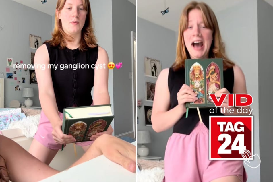 Viral Video of the Day for May 27, 2025: Girl recruits her bestie to squash cyst with a book!
