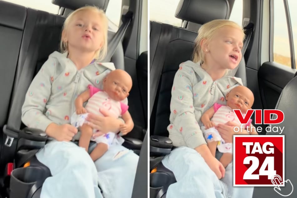 This little girl sang Olivia Rodrigo's Stupid Song with her whole soul in the backseat of her parents' car, and TikTok is obsessed!