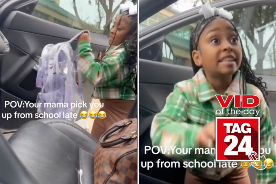 Viral Video of the Day for February 13, 2024: Little girl roasts mom after late pickup from school!