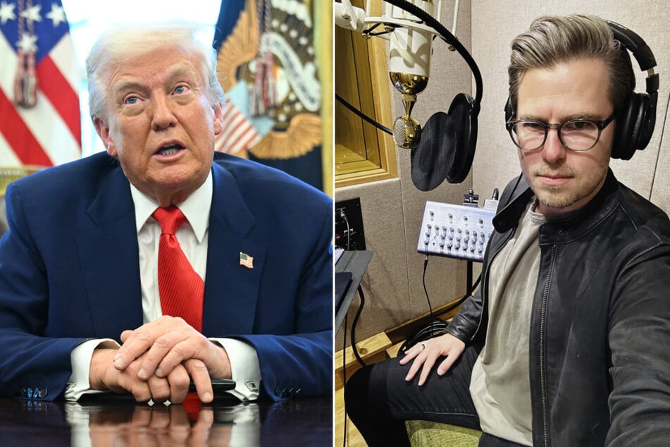 While serving in the Department of Homeland Security during Donald Trump's first term, Miles Taylor (r.) penned an op-ed sharply criticizing the president.