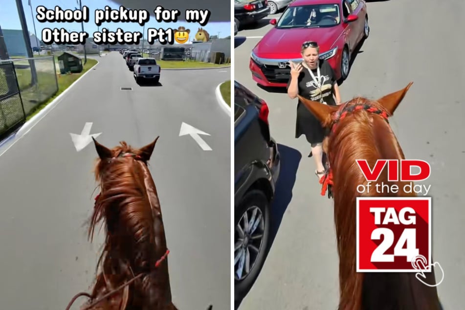 Viral Video of the Day for July 14, 2026: Brother's epic horseback pickup leaves entire school in awe!