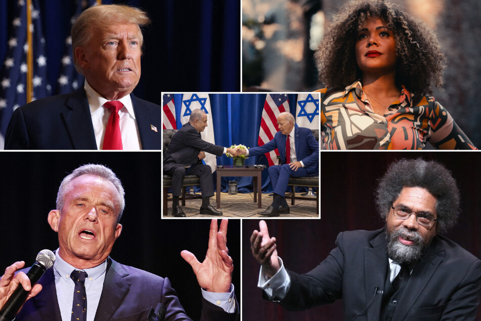 2024 US presidential candidates respond to Israel-Gaza war