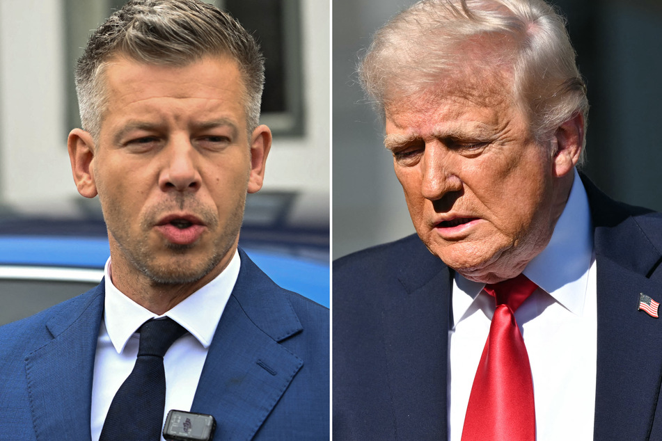 President Donald Trump (r.) praised Hungary's new prime minister-elect, Peter Magyar, on Tuesday, saying he was "going to do a good job."