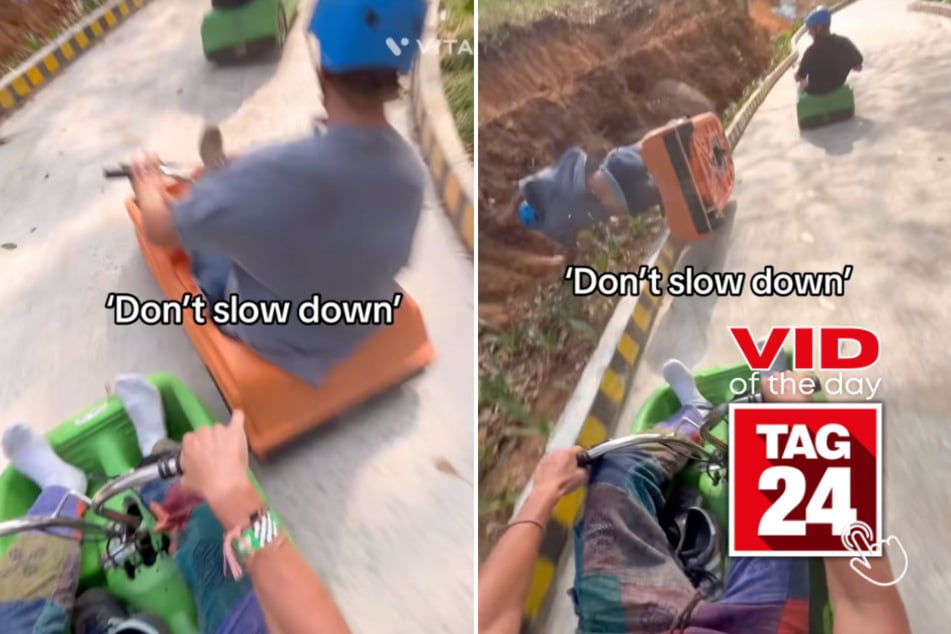 Viral Video of the Day for May 13, 2025: Go-kart driver's Mario Kart-style crash is pure chaos!