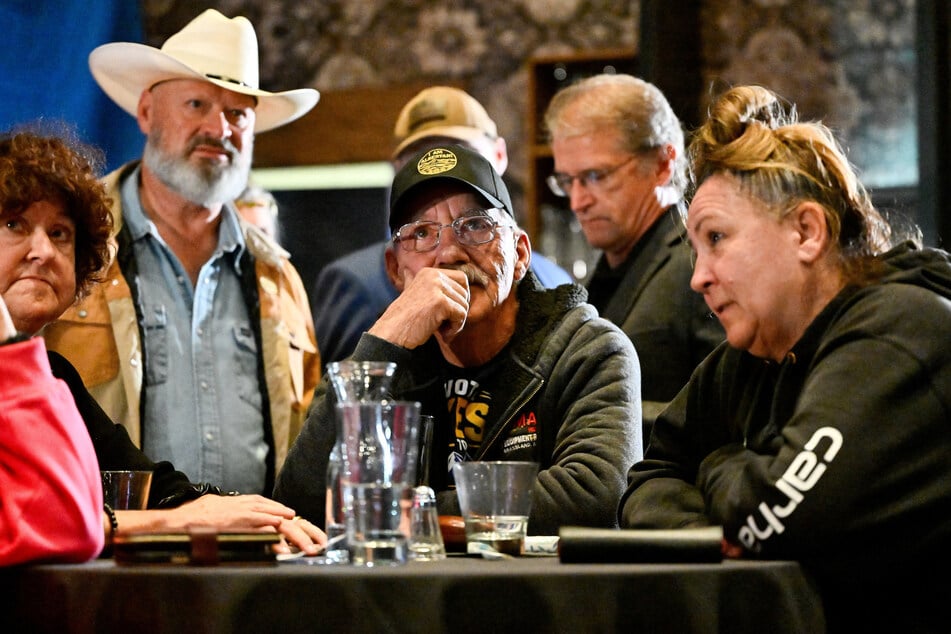 Supporters of the Alberta Prosperity Project gather at a watch party on the day of a non-binding referendum on Alberta sovereignty, in Edmonton, Canada, on October 19, 2026.