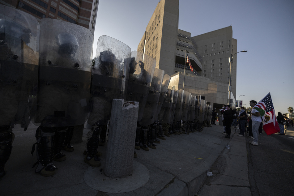 Trump sent military to "silence" anti-ICE protests in Los Angeles, court hears