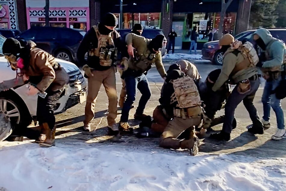 Two Customs and Border Protection officials shot at Alex Pretti, who was brutally killed in Minneapolis on Friday.