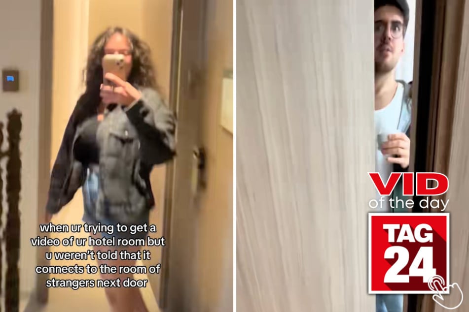 This hotel guest thought she was exploring her hotel room — until she accidentally walked into someone else's!