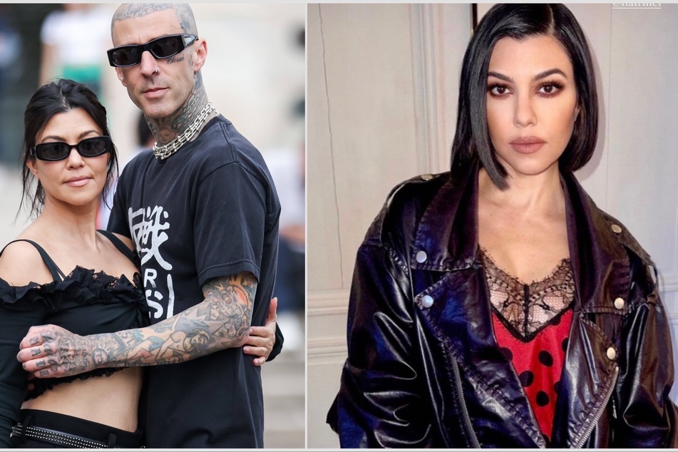 Kourtney Kardashian ditches blonde hair on tour with Travis Barker