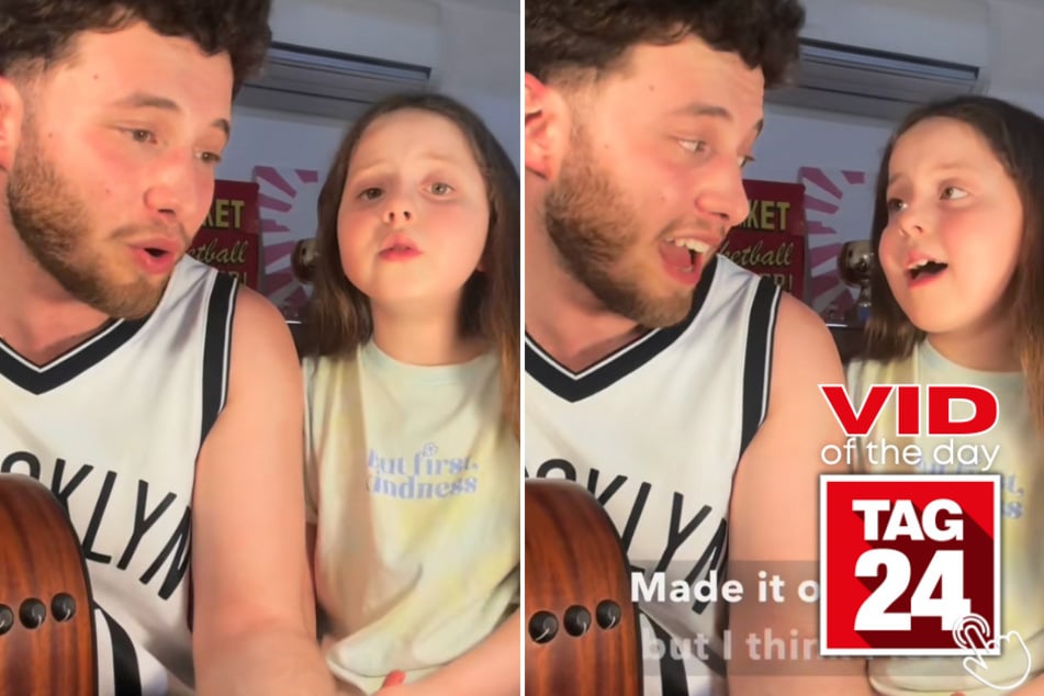 Today's Viral Video of the Day features a dad and daughter duo who won TikTok viewers' hearts with their acoustic cover of Gracie Abrams' That's So True.