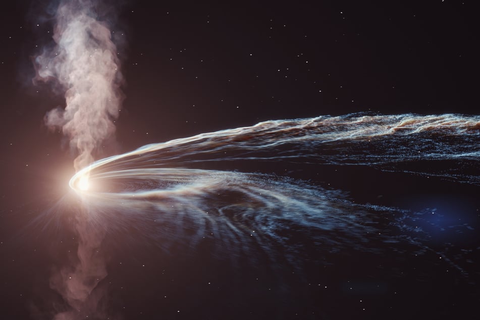 Black hole keeps "burping" out a star and leaves scientists baffled