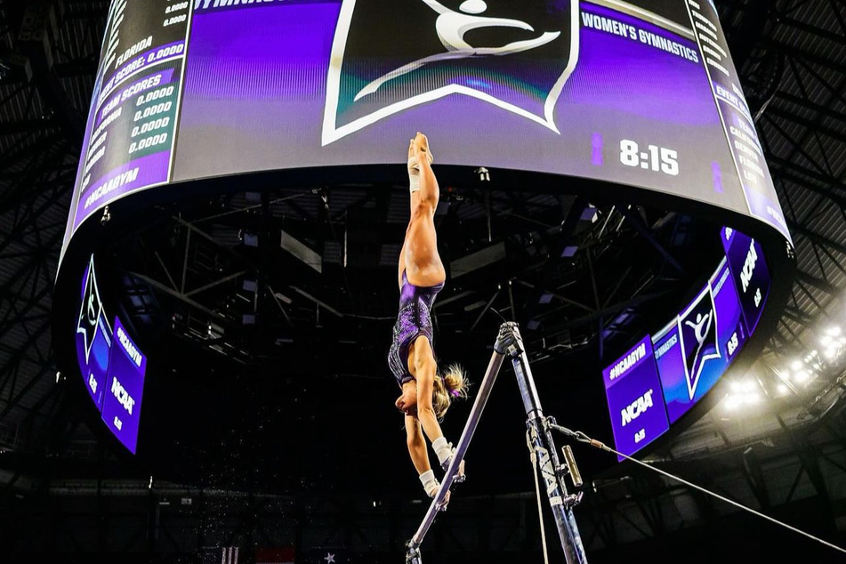 Olivia Dunne wowed fans with her TikTok post flaunting her handstand skills.