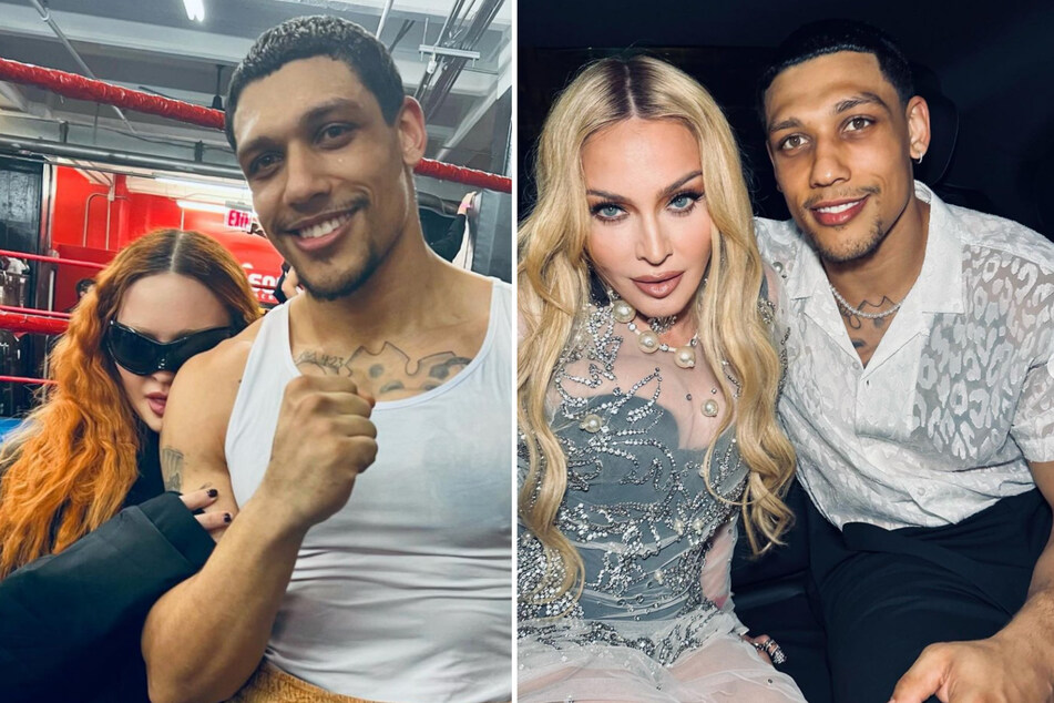Pop icon Madonna (l.) and her boyfriend, box coach Josh Popper, are said to be going their separate ways after about a year of dating.