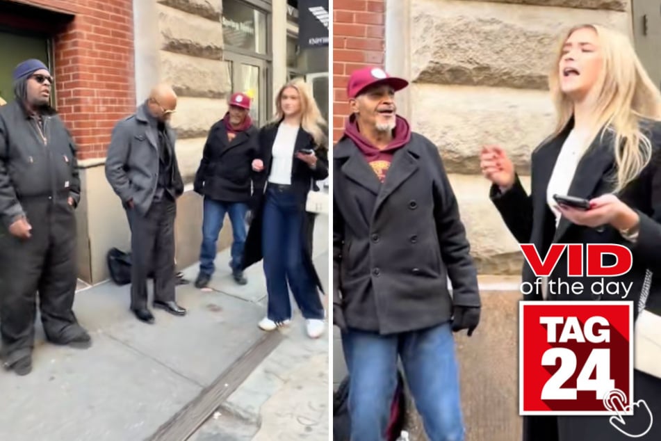 Chloe Dalzell joined NYC street performers for a stunning rendition of Stand By Me - and the internet can't get enough!
