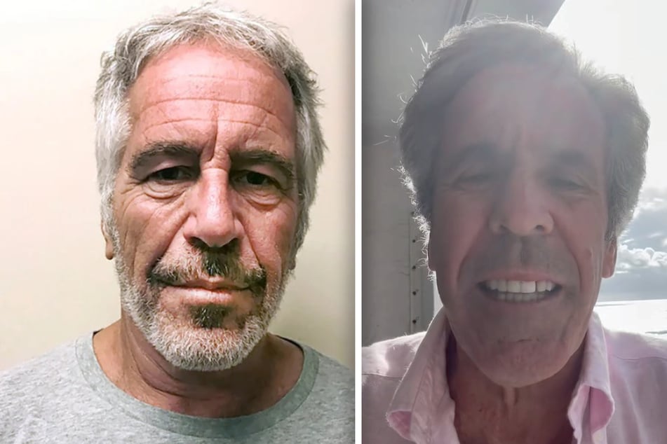 Pete (r.) emphasized on social media that he is not the convicted sex offender Jeffrey Epstein.