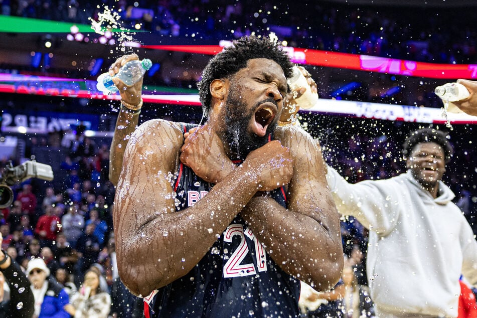 Philadelphia 76ers star Joel Embiid scored 70 points as his team beat the San Antonio Spurs 133-123 on Monday.