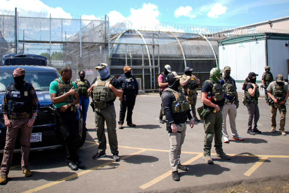 Several protesters were arrested on Friday as demonstrations outside of the Delaney Hall detention center continued.