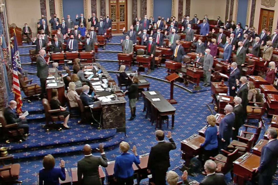 The attempt to dismiss Trump's impeachment trial failed, as five Senate Republicans joined the Democrats in opposing the measure.