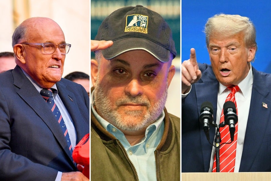 President Donald Trump (r.) appointed 22 new members to the Homeland Security Advisory Council, which included a number of notable MAGA loyalists like Rudy Giuliani (l.) and Mark Levin.